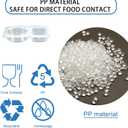 2 x 33pcs Double Compartment Condiment Container With Lids - Reusable Snack Pack Containers for Condiment, Dip, Sauce, and Dye