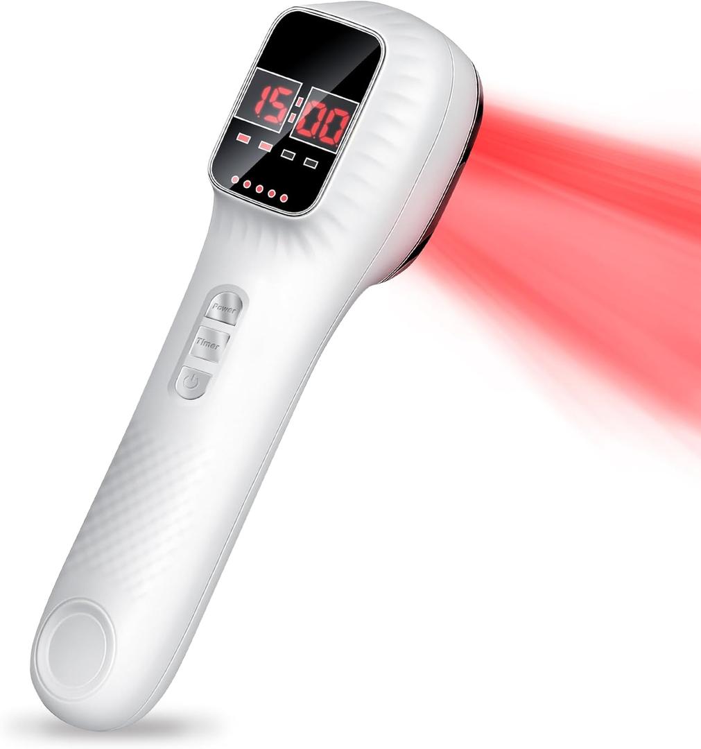 Red Light Therapy Device for Joints & Muscles Pain Relief, Infrared Light Therapy for Body (3x808nm +16X650nm), Handheld Cold Laser Therapy Device for Humans/Pets
