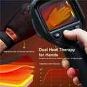 Wireless Red Light Therapy Glove for Hands and Wrist wth Arthritis 660nm & 850nm Near-Infrared Hand Gloves with Heat for Pain Relief, Carpal Tunnel, Joint Stiffness, 20Min Auto Shut-Off