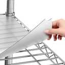 Sterling Shelf Liners Wire Rack Covers: Plastic Shelf Liner Cover for Wire Shelving: Cover Mats for Shelves in Pantry, Closet, and More: 18x48 Inch: Clear, Set of 4