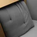 Japanese Futon Floor Mattress, Folding Tatami Mat Sleeping Pad,Roll Up Kids Floor Lounger (Twin, Grey)