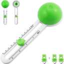 Circular Paper Cutter, Rotary Circle Cutter Cut Paper Trimmer Scrapbooking Tool with 3 Replaceable Blades for Art and DIY Crafts, Cards Making (Green)