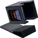 Mage Tech Commander Deck Box Lite - Card Display with Mini Snap Card Holder & Removable Cover, Fits 100+ Single-Sleeved Cards, Ideal for MTG, PTCG, OPCG, SWU & More (Black)
