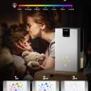 Dehumidifier, 95 OZ Water Tank Dehumidifiers for Home with Auto Shut Off, 1000 sq. ft. Dehumidifier for Bedroom Bathroom Basement Rv with 7 Color Light, Quiet Dehumidifiers with Sleep Mode