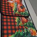 Christmas Decorations Indoor Christmas Kitchen Bathroom Door Mat Anti-Slip and Washable Winter Rubber Christmas Tree Door mat for Both Indoor and Outdoor use 16x28 and 16 * 48Inch (red)