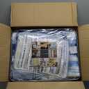 Madison Park Quilt Set Cottage Coastal Design, 6 Piece Set - All Season, Coverlet Bedspread Lightweight Bedding Layer, Shams, Toss Pillows, Full/Queen(90"x90"), Blue/White