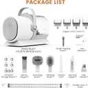 Dog Grooming Vacuum and Kit, Clipper Nail Trimmer Grinder, 2.5L Dust Cup 7 Grooming Tools 11000Pa Pet Vacuum for Shedding Grooming, Dog Hair Vacuum, Home Cleaning, PG50 Plus (Gray)