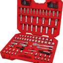 CRAFTSMAN Mechanics Tool Set 105 Pcs, Standard (SAE) and Metric with Case , 1/4 and 3/8 Inch Drive Car Tool Kit( CMMT12123)