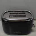 MELLERHOME RetroMod 2 Slice Toaster, Retro Looks with Upgraded Advanced Components, 7 Browning Levels, 3 Functions (Reheat, Defrost, Cancel), Removable Crumb Tray, Under Base Cord Storage, Black