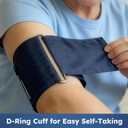 LotFancy Blood Pressure Cuff and Stethoscope Kit with D-Ring, Professional BP Cuff Standard Adult 10-16 for Nursing School, Home, Easy to Use BP Machine with Carrying Case Zero Calibrator, Navy