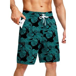 Kayrth Men's Swim Trunks Quick Dry Board Shorts with 5 Pockets Swimsuit Swimwear for Men - No Mesh Liner, XXL