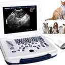 DAWEI Mu10 Veterinary Ultrasound Machine Scanner with Waterproof Probe B,BB,BM,4B for Vet Ultrasound Scanner Animals Pregnancy Examination for Dog,Sheep,Cattle,Horse,Pig (Micro-Convex Probe)