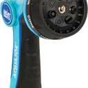 Aqua Joe AJHN102 Heavy-Duty Metal Multi-Function Hose Nozzle with Smart Throttle and 7 Sprayer Patterns