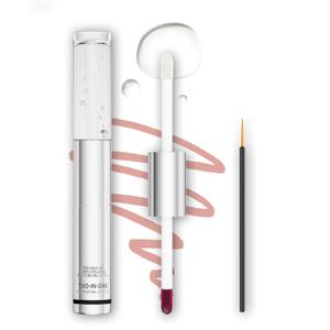 2 In 1 Peel Off Lip Stain Lip Gloss Oil Dual Ended Combo Set, Long Lasting Lip Tint, Waterproof, Transfer-Resistant, Smudge-Proof, High Pigmented, Matte & Glossy Makeup for Women Girl 03#