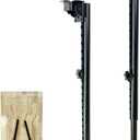 Benbuoo Folding Adjustable Table Legs 21 to 35 inch, Metal Telescopic Storage Desk Legs for Outdoor Camper, RV, Coffee Dinner Table, Tabletops, Kitchen, DIY Bar Desk, Tablesaw, 2pcs Black