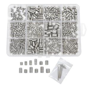 500pcs Set Screws, Grub Screw Set, Set Screws Assortment Kit M3 M4 M5 M6 M8 for Home Repair, Repair Furniture, Electronic Product, Install Door Lock, DIY, Bathroom Fixtures (Stainless Steel 12 Sizes)