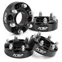 KSP 6X5.5 Wheel Spacers for Silverado Sierra,1.5"(38mm) Real Forged Spacers with 78.1mm Hub Bore M14x1.5 Studs fit for Tahoe Avalanche Express Suburban Sierra Yukon