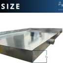 Heavy-Duty Galvanized Steel Drain Pan – Premium, Rust-Resistant HVAC Condensate Pan – Leak-Proof for Maximum Protection – With Hole Option (3/4)"PVC outlet drain. (18"x18"x2")