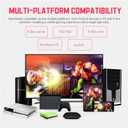PXN 0082 Arcade Stick PC Street Fighter USB Arcade Stick, Compatible with Xbox One, Xbox Series, PS3, PS4, Switch, and Window PC