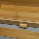 Hair Tool Storage Organizer, Bamboo Hair tool organizer for Bathroom, Kitchen and Makeup,Hair organizer storage Perfect for Storing Blow Dryer, Straightener and Brush