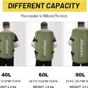 Hulongo 90L Large Waterproof Duffle Bag Backpack for Men, Mens Duffel Backpack Bags for Traveling, Heavy Duty (Green, 90L)
