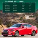 SCITOO ABS Spoiler Wing Fits for 2016-2017 for Lexus for IS200t,2014-2015 for Lexus for IS250,2016-2020 for Lexus for IS300,2014-2020 for Lexus for IS350 1PC Glossy Black Rear Trunk Spoiler Wing