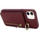 for iPhone 15 Pro Wallet Case with Card Holder, Kickstand Shockproof Phone Cover Fit for iPhone 15 Pro 6.1" Burgundy