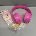 MIDOLA Kids Headphones Bluetooth 5.4 Wireless 68H Play Time Volume Limit 85/94dB Over-Ear Foldable Headset,with Wired Aux Built-in Mic Lightweight for Toddler Child Pad Tablet Cyan Hot-Pink