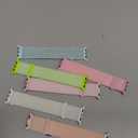 6 Pack Sport Nylon Loop Band Compatible with Apple Watch Bands 38/40/41mm/42mm for Women Men, Adjustable Breathable Braided Straps for iWatch Series 10 (Bright Pink/Bright White/Bright Orange/Bright Green/ Light Pink/Light Cyan)