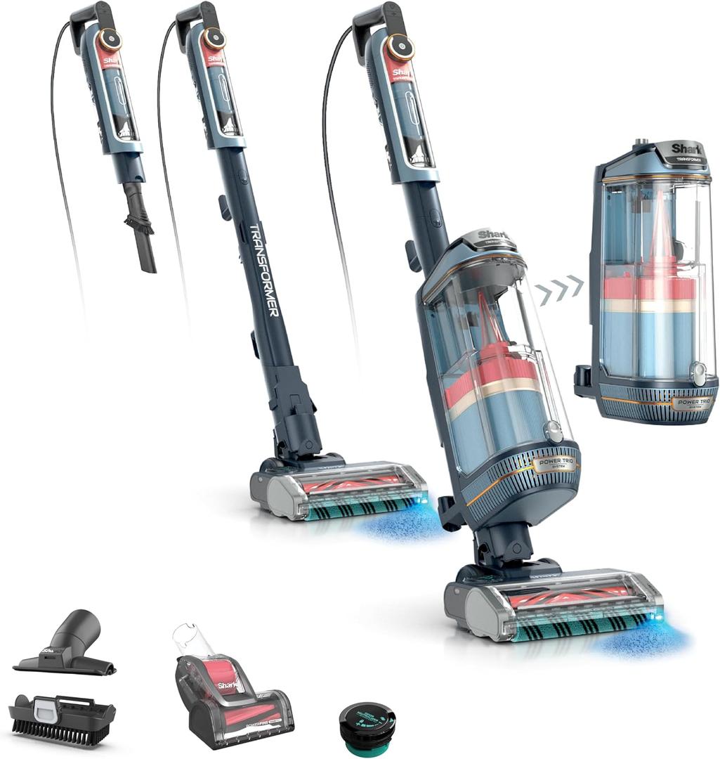 Shark® PowerDetect® Transformer™ Upright Vacuum, Midnight Steel, LX5002