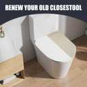 2pcs Toilet Lid Cover, Stretch Velvet Toilet Seat Cover for Bathroom, Ultra Soft Toilet Cover Luxury Velvet Machine Wash, Fits Most Round, Elongated and Oblong Lids, Bathroom Decor, White