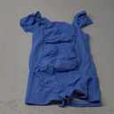 Girls Swimsuit Ruffle Girl One Piece Bathing Suit Solid Swimsuits Ruched Sleeveless Girls' Swimwear for 7-18 Years (13-14 Years, Blue)