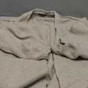 PRETTYGARDEN Womens Oversized Cardigan Sweaters 2025 Fall Long Lantern Sleeve Knit Open Front Lightweight Sweater (Grey Beige,L)