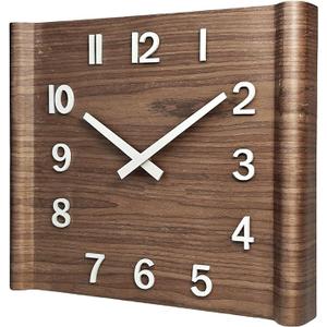 10.8 inch Wall Clock; Wooden Wall Clock; Wall Hanging Decorations; Decorations; Large Decorative Clock; Quartz Clock; Gifts - Living Rooms or bedrooms, cafes, Offices, Bars, Art.