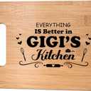 Gigi Gifts, Gigi Gifts for Grandma, Mothers Day Gifts for Gigi, Gigi Gifts from Granddaughter Grandson, Best Gigi Ever Gifts, Personalized Gigi Engraved Bamboo Cutting Board Gifts for Birthday, Christmas