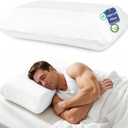 7 Inch High Loft Memory Foam Pillow for Side Sleepers, Extra Firm High Prodile Pillow for Broad Shoulders & Large Frames, Breathable Washable Cover
