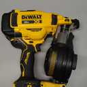 DeWalt 20V MAX Brushless 15 Degree Cordless Coil Battery Powered Roofing Nailer with Tool-Free Nail Tray (Yellow and Black)