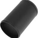 4" OD Straight 6064 Aluminum Alloy Tube Intercooler Pipe Surface Blasting Air Intake Connection Hose W/Double Bead Roll 5.9" Length Black