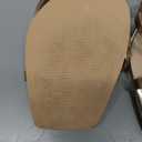 Elisabet Tang Women's Strappy Chunky Heels Sandals, Ankle Strap 3 inch Mid Block Heels Lace up Square Open Toe Thick Heeled Sandals Shoes (8.5, Gold)