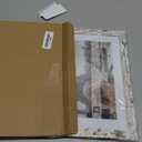 12x12 Picture Frame with Real Glass - 8x8 Wooden Frame with Mat, Horizontal and Vertical Display for Wall or Tabletop (Grey, Pack of 1)