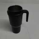 REDUCE 40 oz Stainless Steel Tumbler with Handle - Dual-Wall Vacuum Insulated Travel Mug, Sweat-Proof Lid & Reusable Straw - Keeps Drinks Cold for 24 Hrs, Fits Cupholders, Dishwasher Safe - Phantom Black