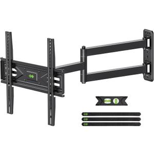 USX MOUNT Corner TV Wall Mount with 31.22" Long Arm for 26-65 Inch TVs up to 80 lbs, Full Motion TV Wall Mount Bracket with Swivel and Tilt, Max VESA 400x400mm fit Most 32 40 42 43 50 55 60 65 TVs