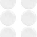Plain White Blank Pinback Buttons Badge Glossy Round Crafts (2.25 inch, 10 Pcs)