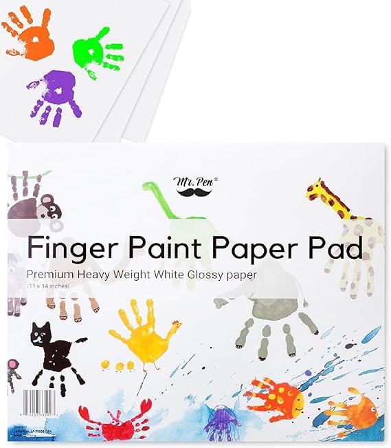 Mr Pen Finger Paint Paper Pad 11x14 inches