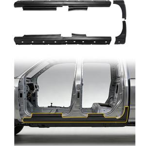 Mountainpeak 6pcs Rocker Panel Cab Corner Kit Fit for 2014-2018 Chevy Silverado & Gmc Sierra Extended Cab Body Panel Covers