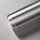 Cohoo Home Stainless Steel Contact Paper Peel and Stick Countertop Silver Stainless Steel Wallpaper for Kitchen Backsplash Self Adhesive Wallpaper Dishwasher Fridge Appliances Cover 17.7inW 393inL