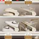 Shoe Slot Organizer, 4-Speed Adjustable Shoe Organizer Slots, Space-Saving Storage Rack for Slippers or Shoes (White/Yellow/Gray) (8Pack/12Pack/20Pack) (Gray, 8 Pack)