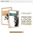 MCS Studio Gallery Classic 18x24 Poster Frame Natural Woodgrain Engineered Wood, Vertical & Horizontal Wall Hanging Large Picture Frame for Photos, Posters & Art Prints (1-Pack)