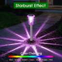 Eyrosa Solar Outdoor Lights, 10 Pack Solar Pathway Lights Outdoor Waterproof, Stainless Steel Stake Lighting for Garden Yard Path Walkway Driveway Patio Lawn Outside Decor,Color Changing