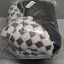 JOEJOY Dog Beds for Small Dogs -Cute Cat Beds for Indoor Cats Calming Pet Beds, Rectangle Orthopedic Cuddle Puppy Bed with Jacquard Shaggy Plush & Anti Slip Bottom, 20x19x6inches, Coffee (Coffee)